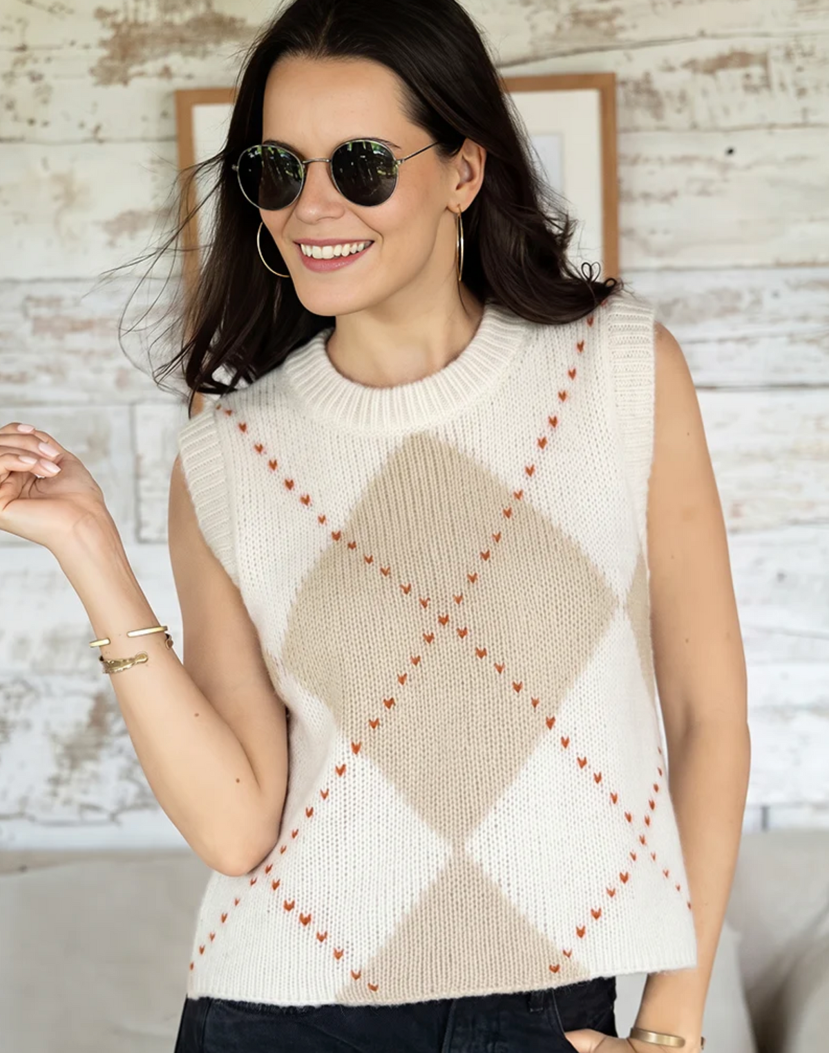 ARGYLE VEST CHUNKY