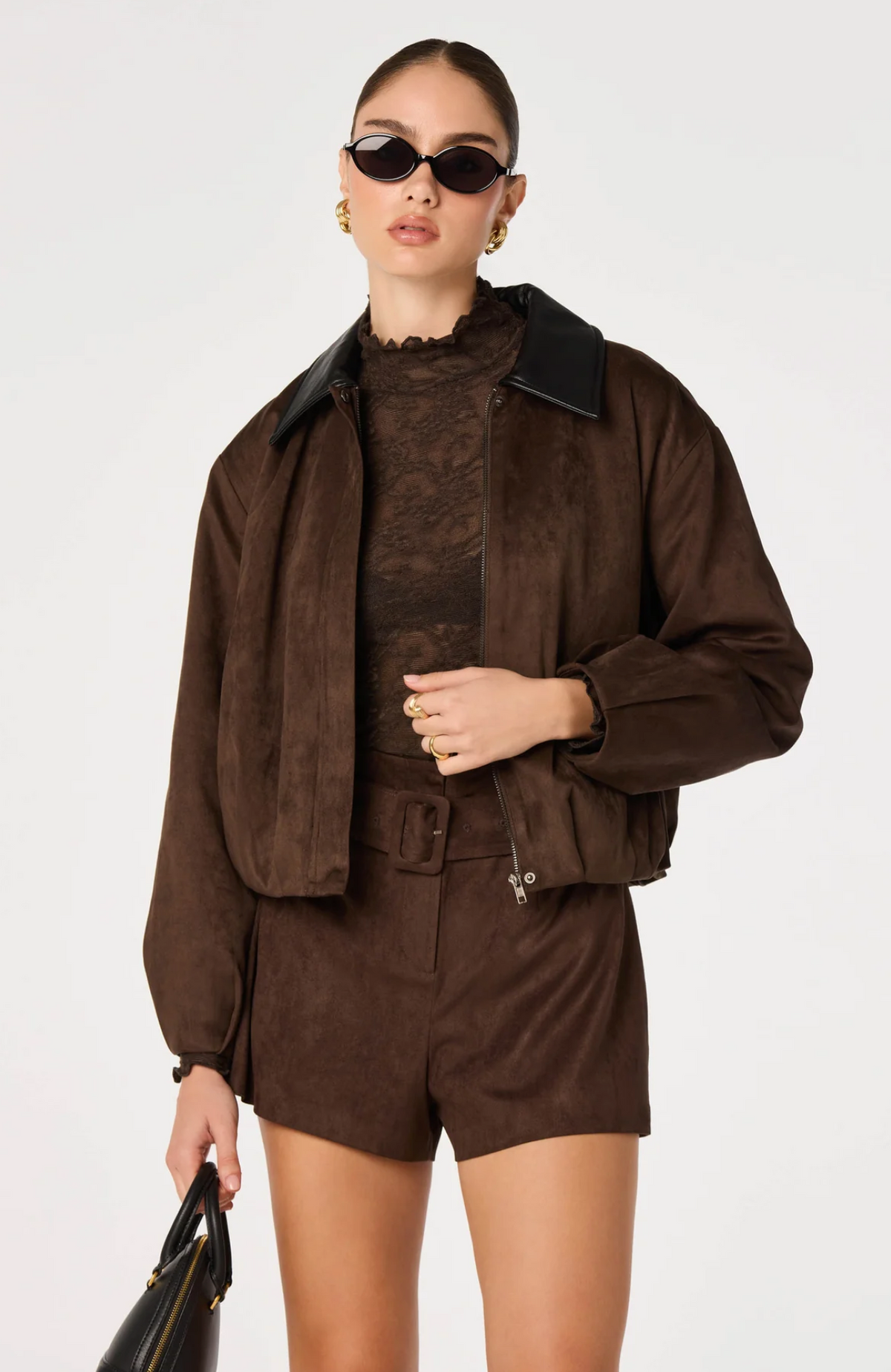 RAEVIN FAUX SUEDE JACKET