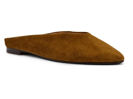 Sherman Suede High Vamp Flat Mules