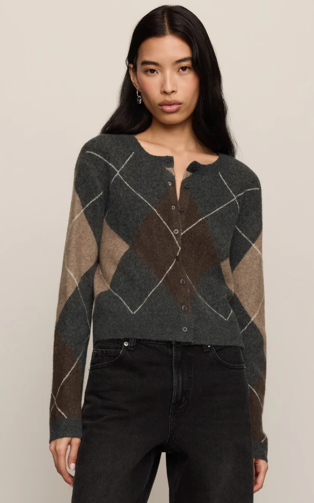 MEDINA ARGYLE CARDIGAN