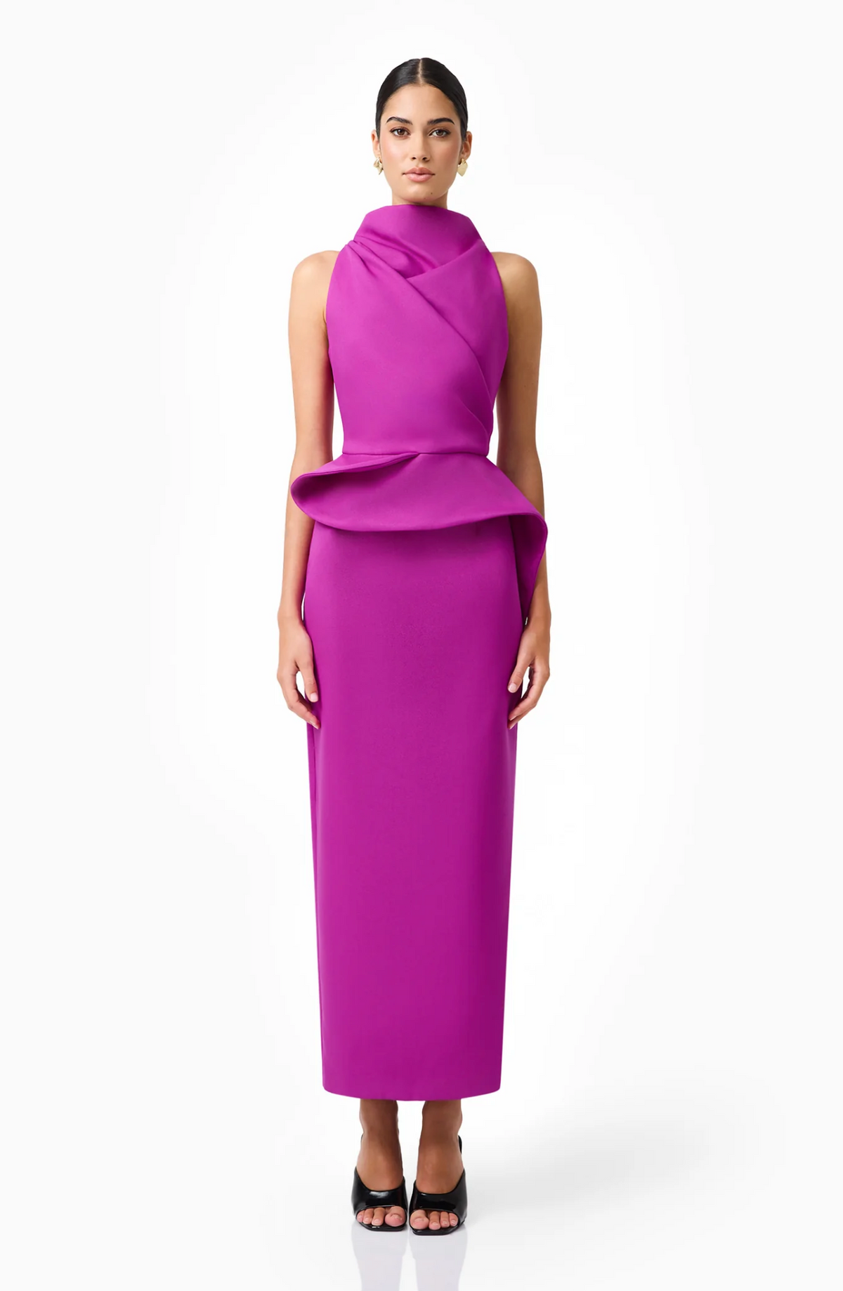LIORIS PEPLUM GOWN