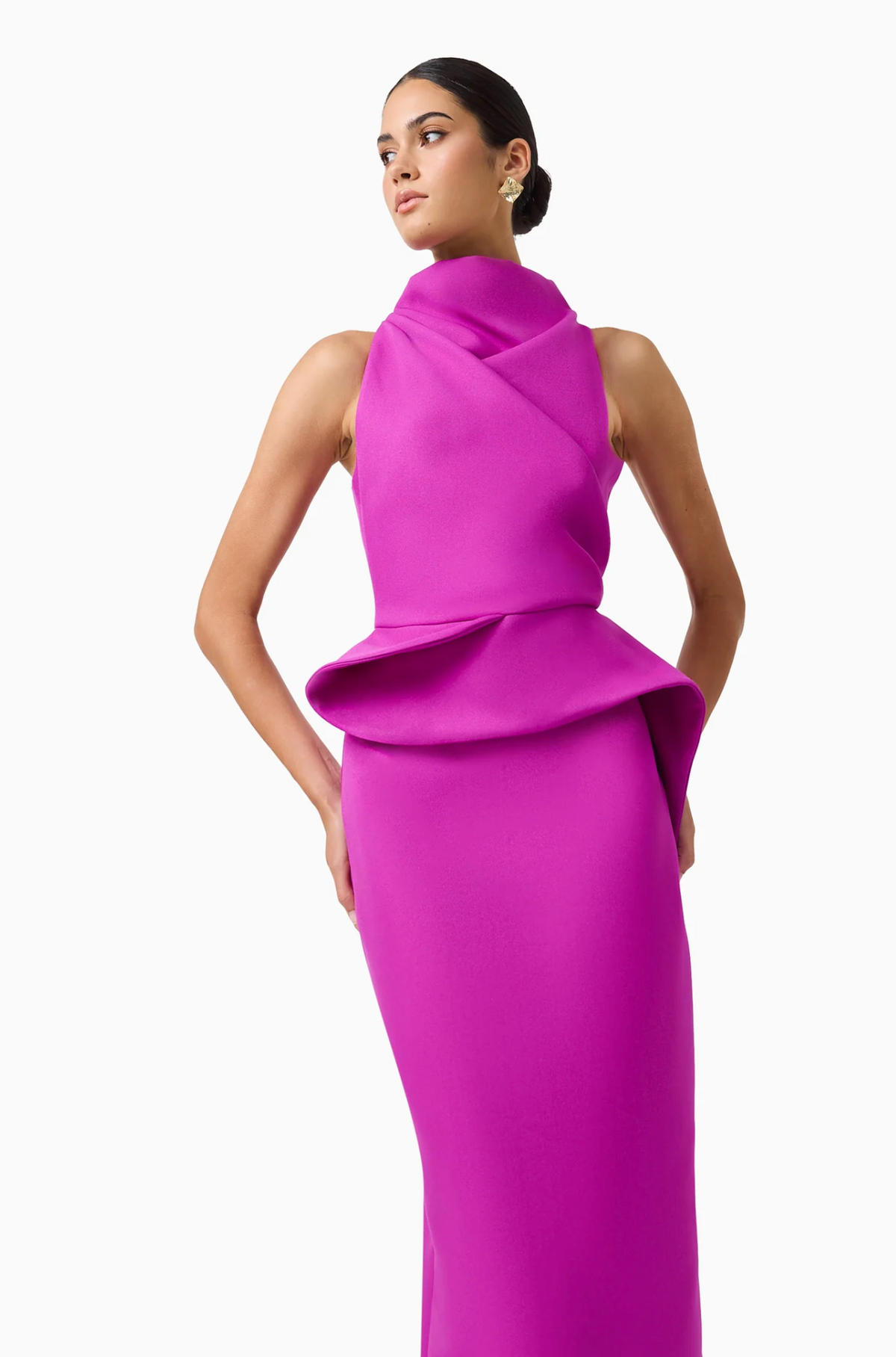 LIORIS PEPLUM GOWN