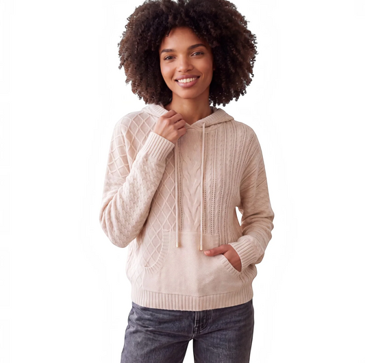 LOTTIE CABLE HOODIE