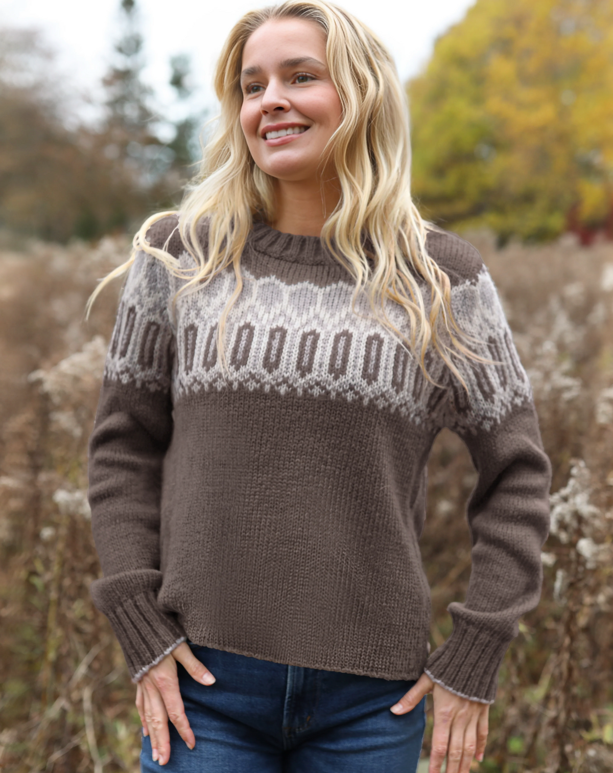 NICOLA FAIR ISLE CREW CHUNKY