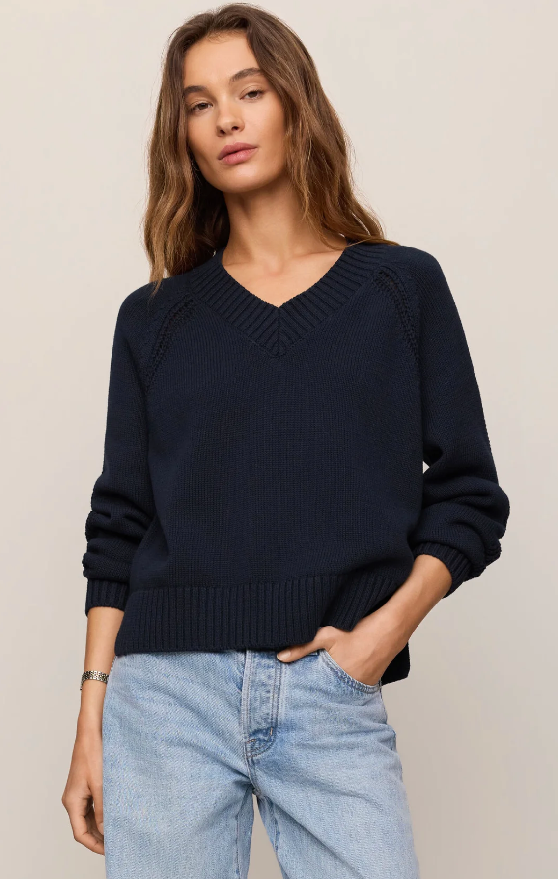 STRATTON V NECK SWEATER