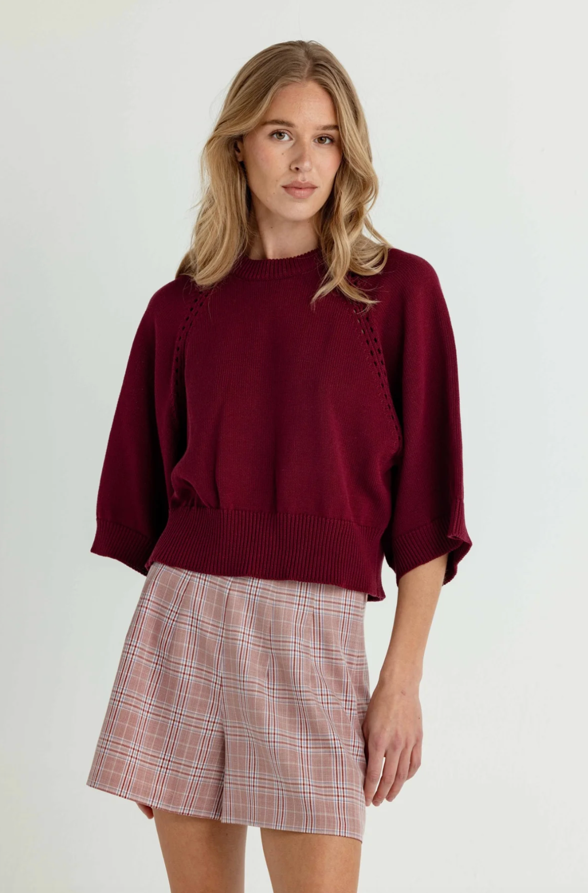 FOXGLOVE CHECK JASPER SHORT