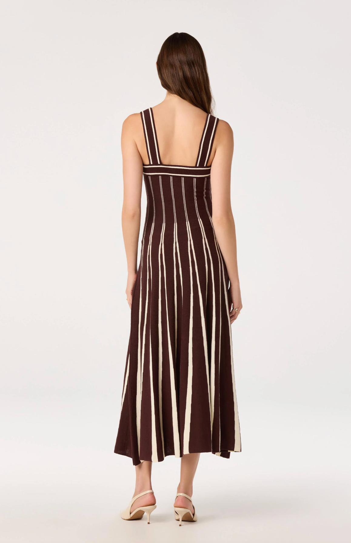 MARLEN STRIPED KNIT MAXI DRESS