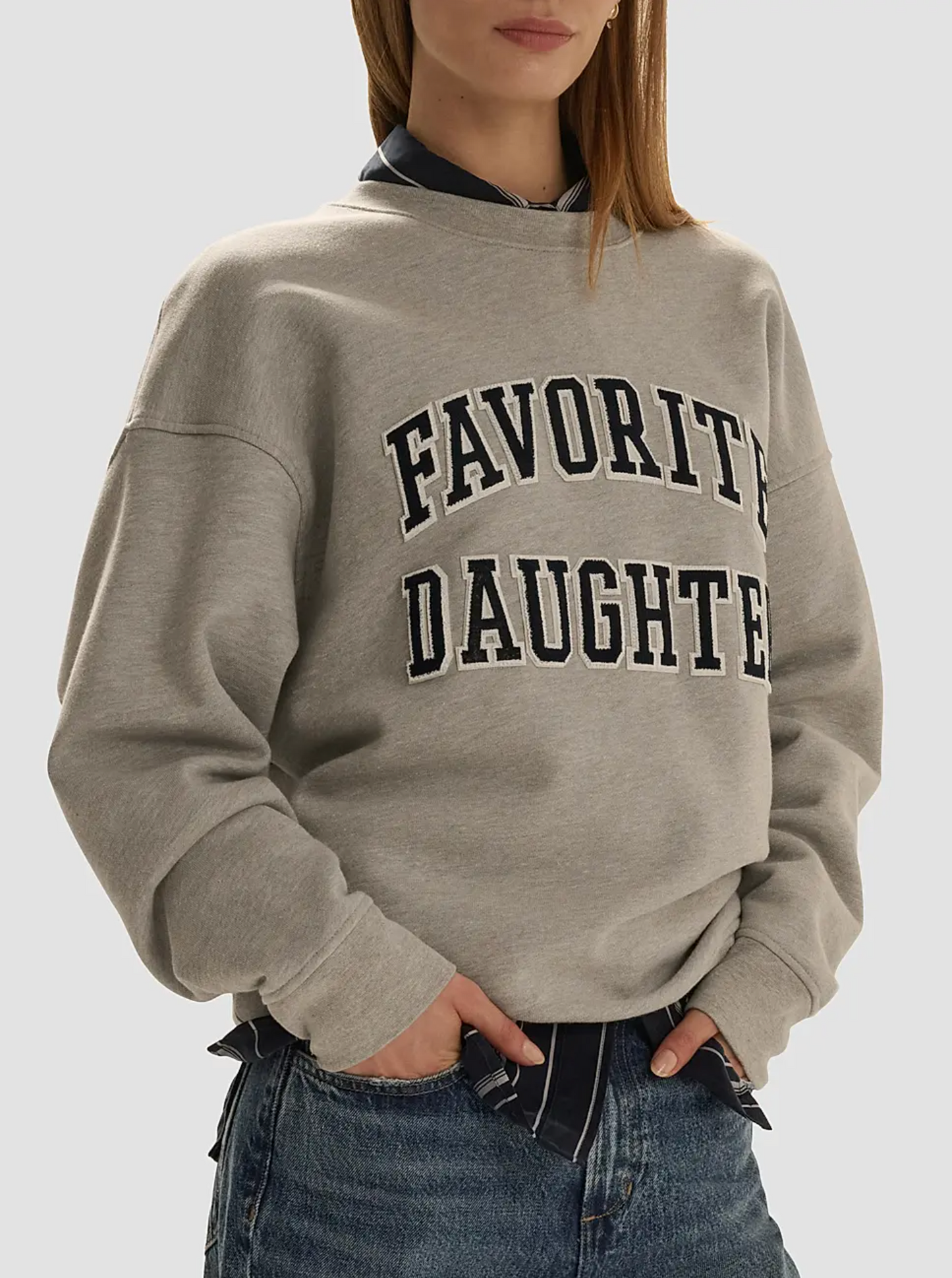 THE COLLEGIATE EMBROIDERY SWEATSHIRT