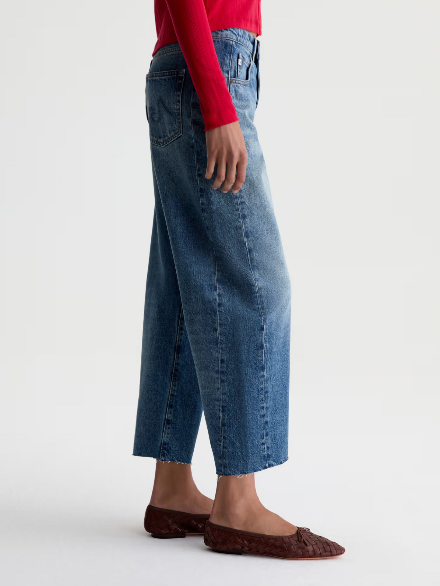HATTIE CROP BARREL JEAN
