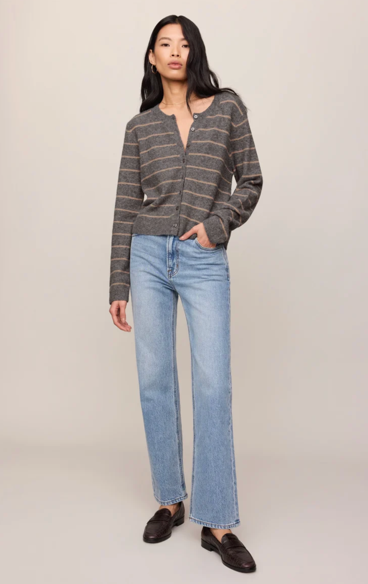 MEDINA COZY STRIPE CARDIGAN