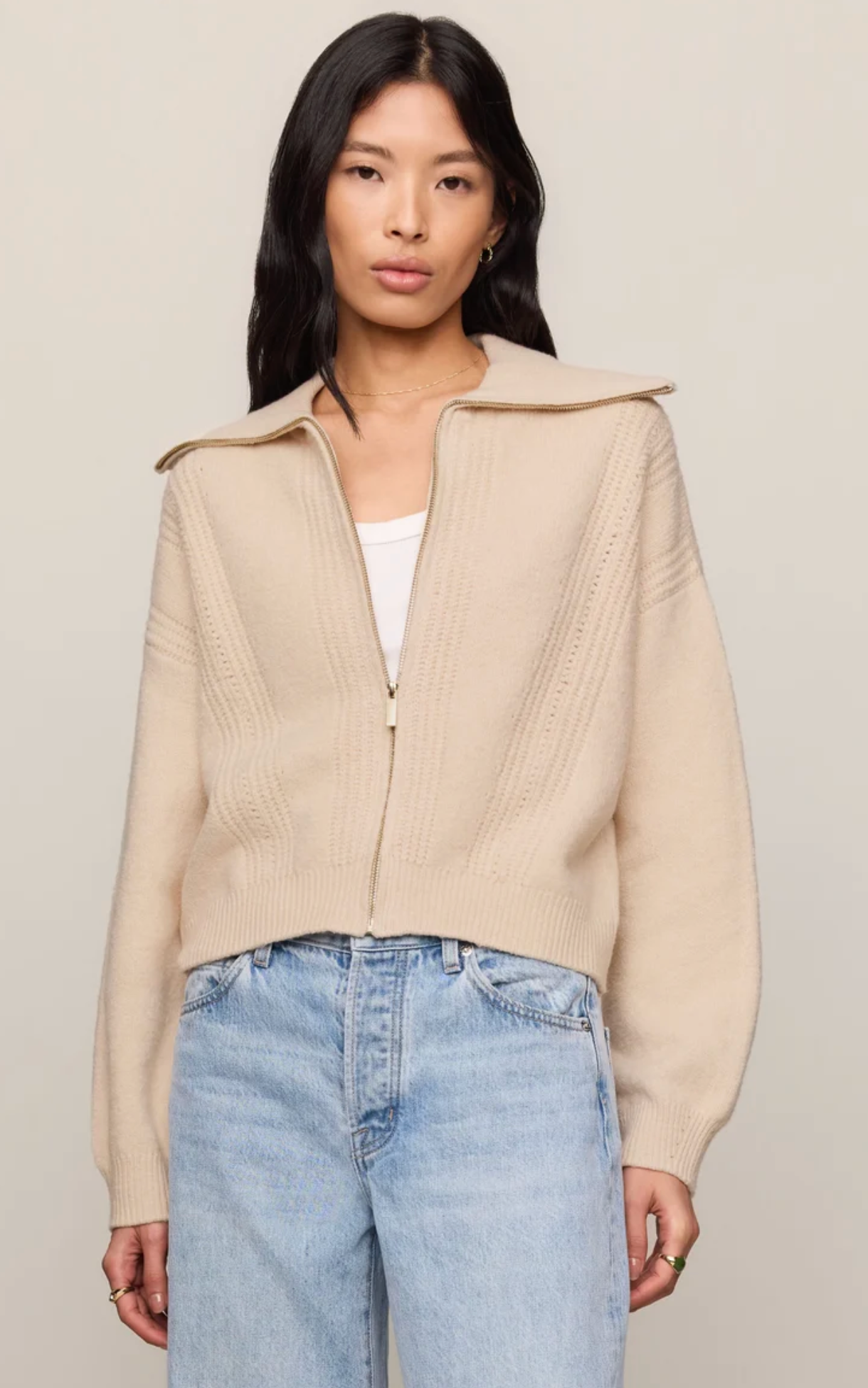 SILVERLAKE ZIP CARDIGAN