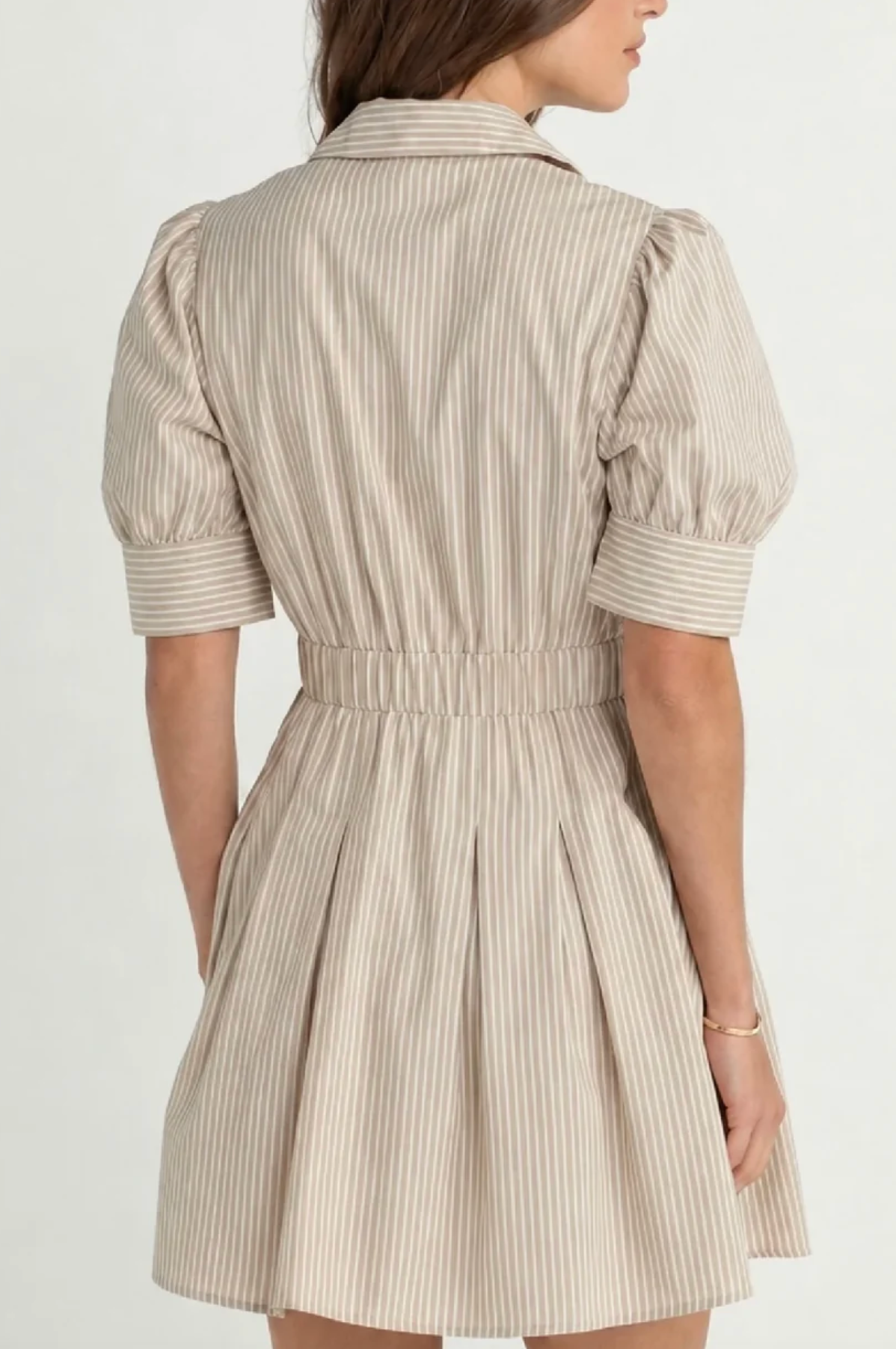 BRIDLE TICKING STRIPE MAISIE DRESS