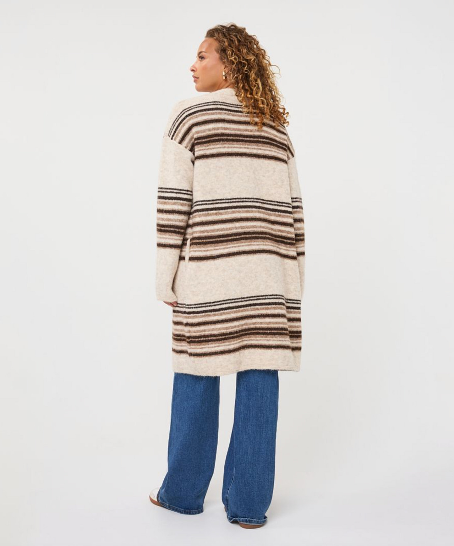 HORIZONTAL STRIPE CARDIGAN