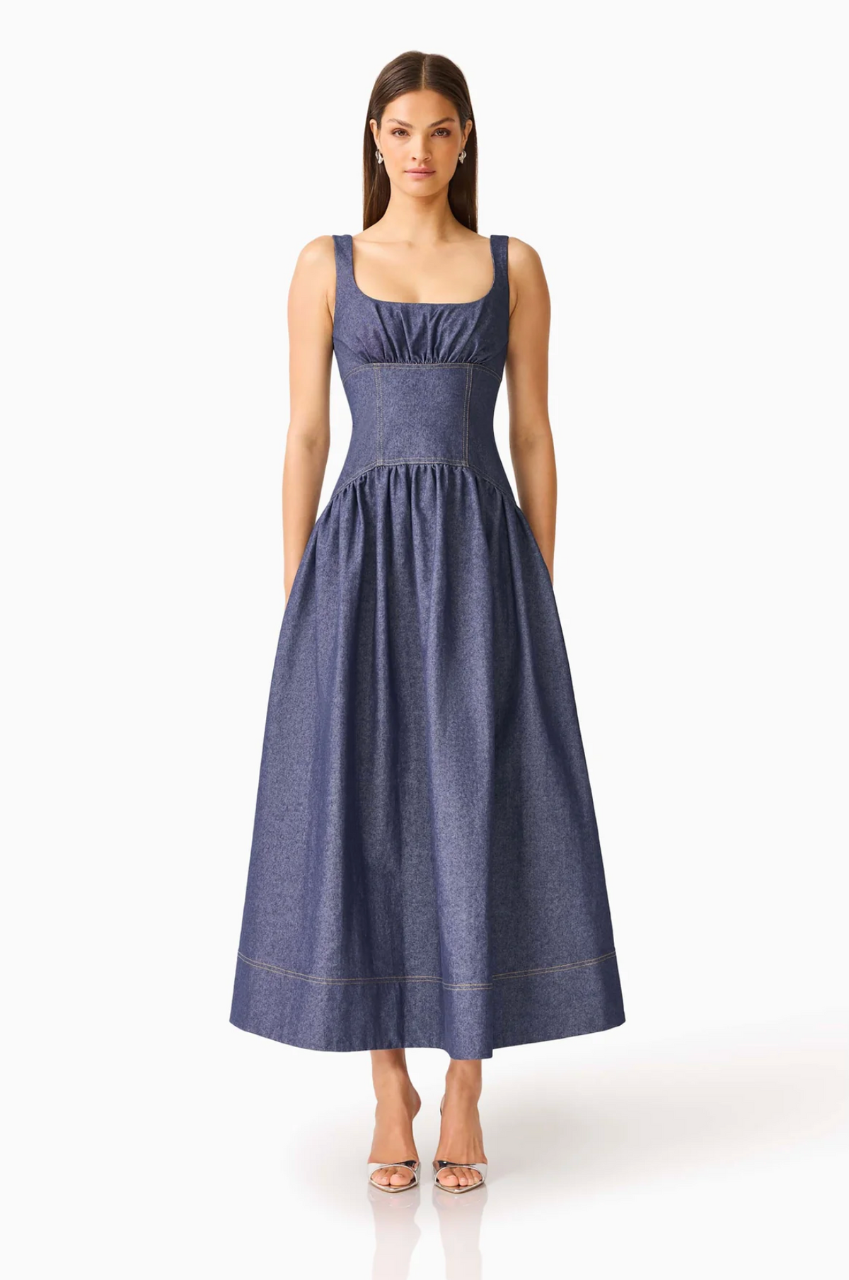 VANA DENIM MAXI DRESS