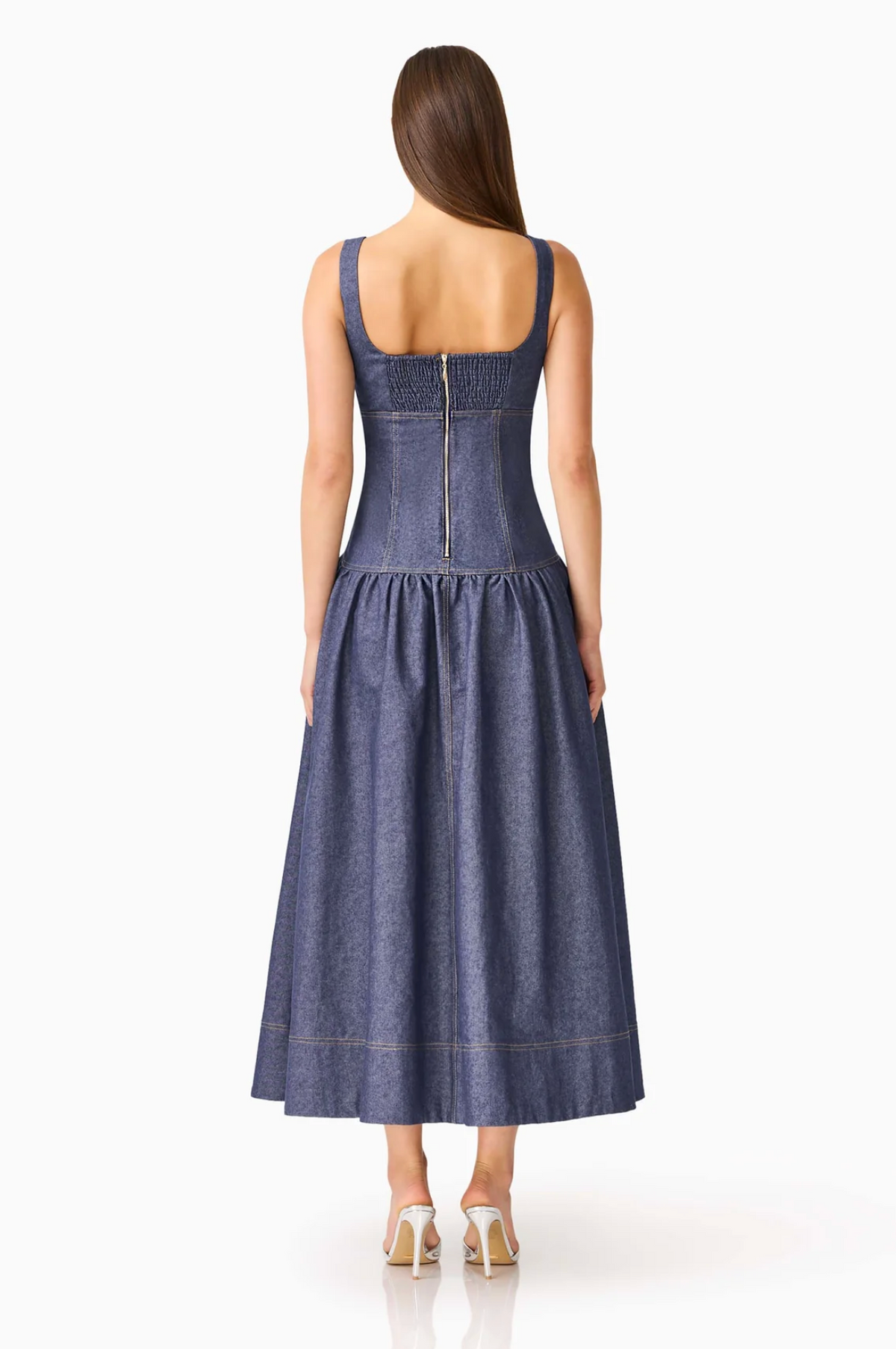 VANA DENIM MAXI DRESS