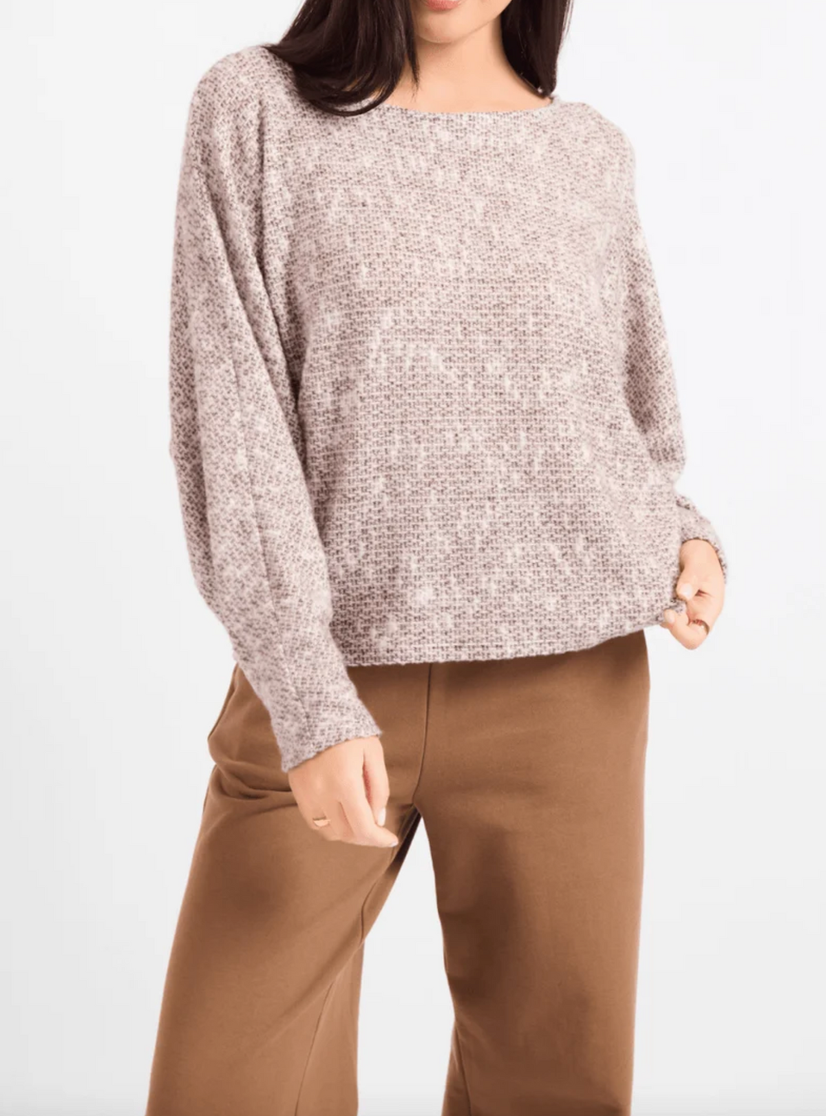 BILLIE DOLMAN SLEEVE KNIT TOP