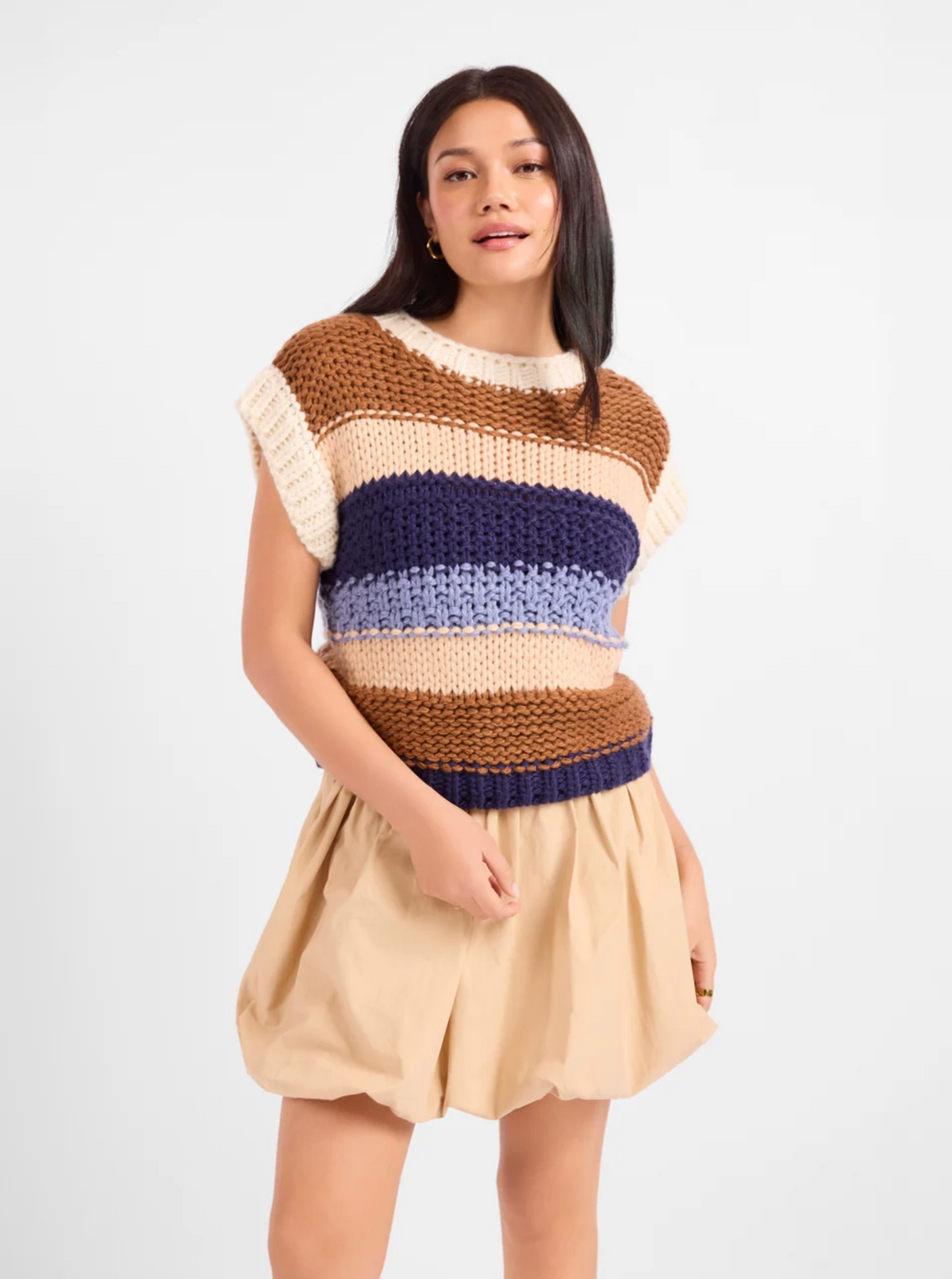 THE BOOKMARK STRIPE SWEATER VEST