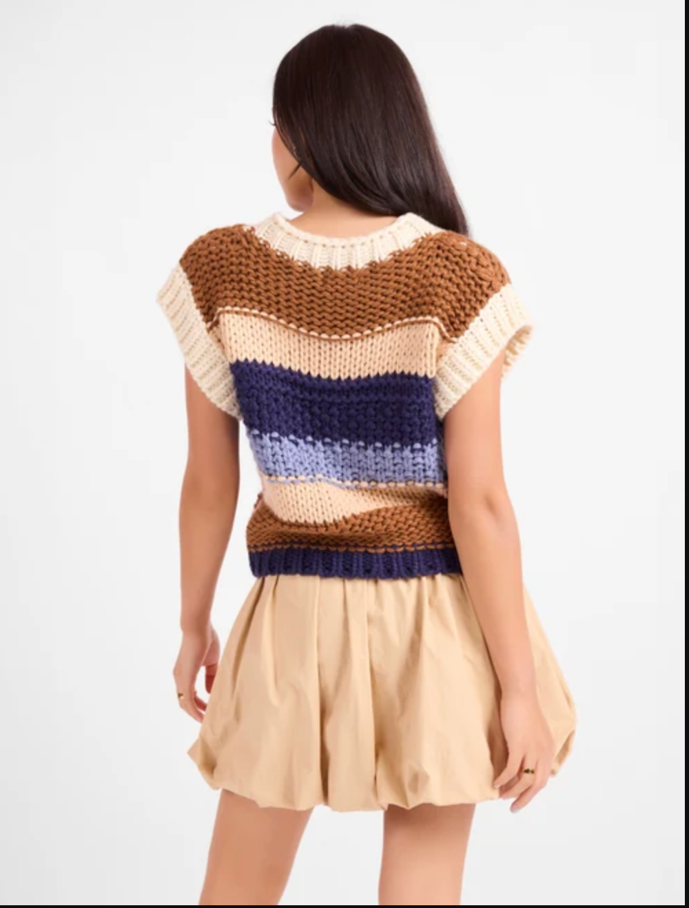 THE BOOKMARK STRIPE SWEATER VEST