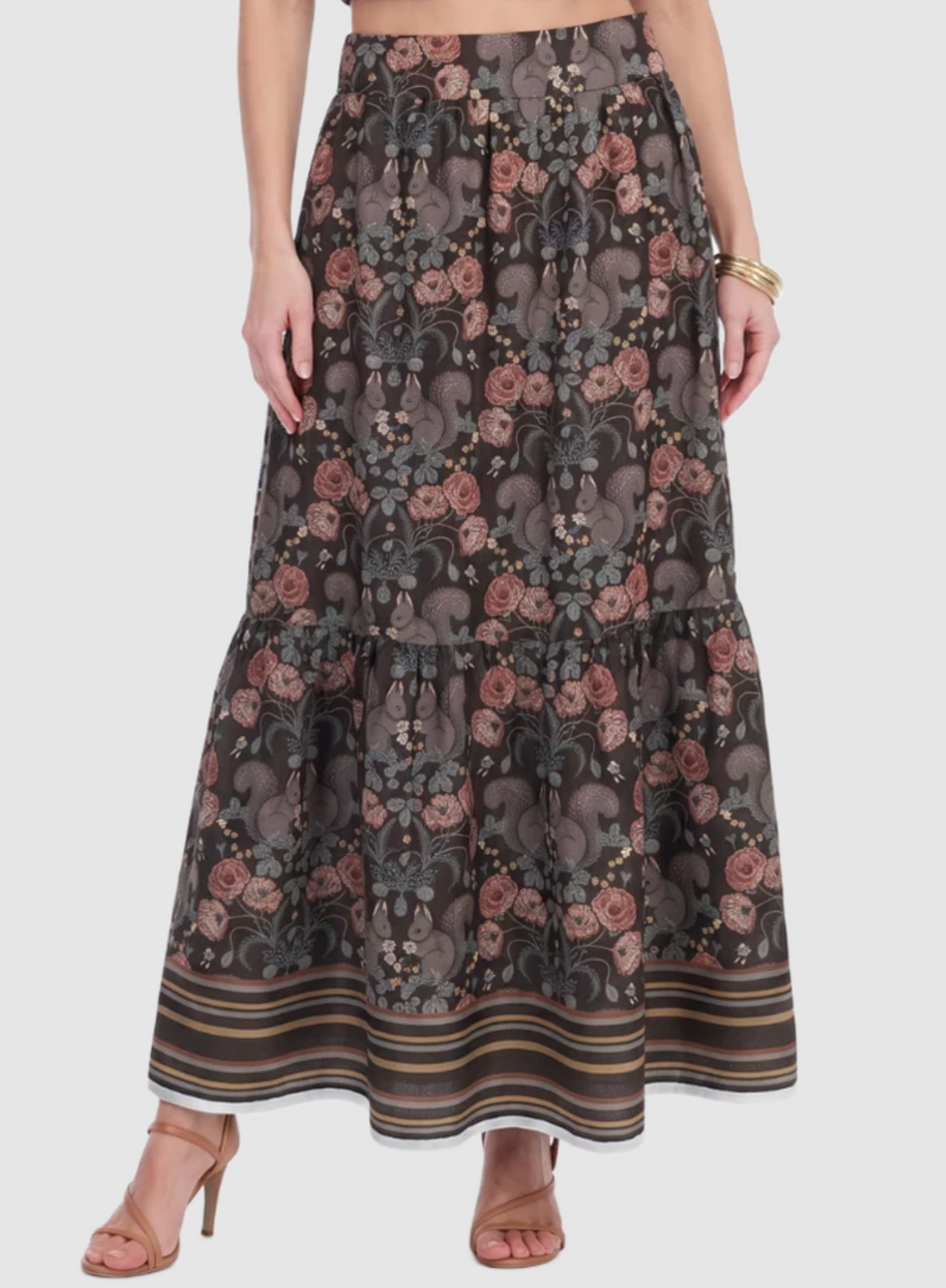 TIERED MAXI SKIRT
