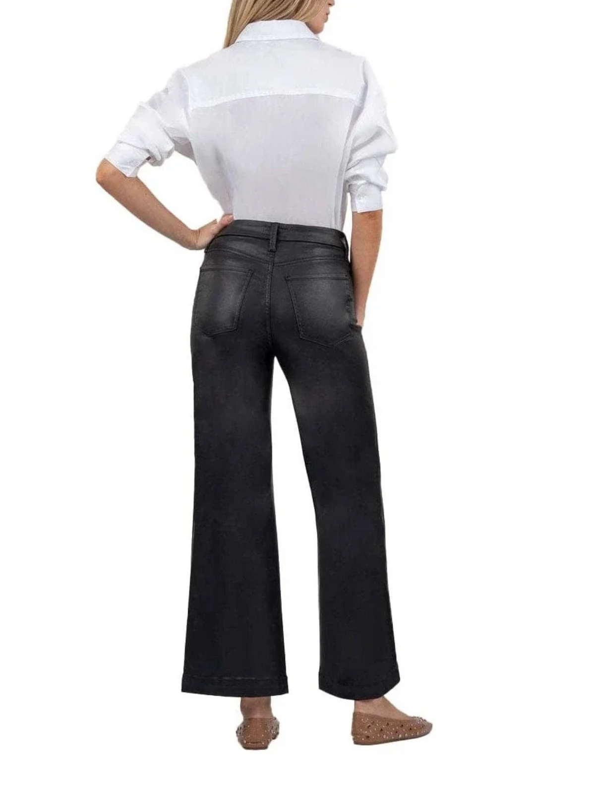MEG HIGH RISE FAB AB WIDE LEG