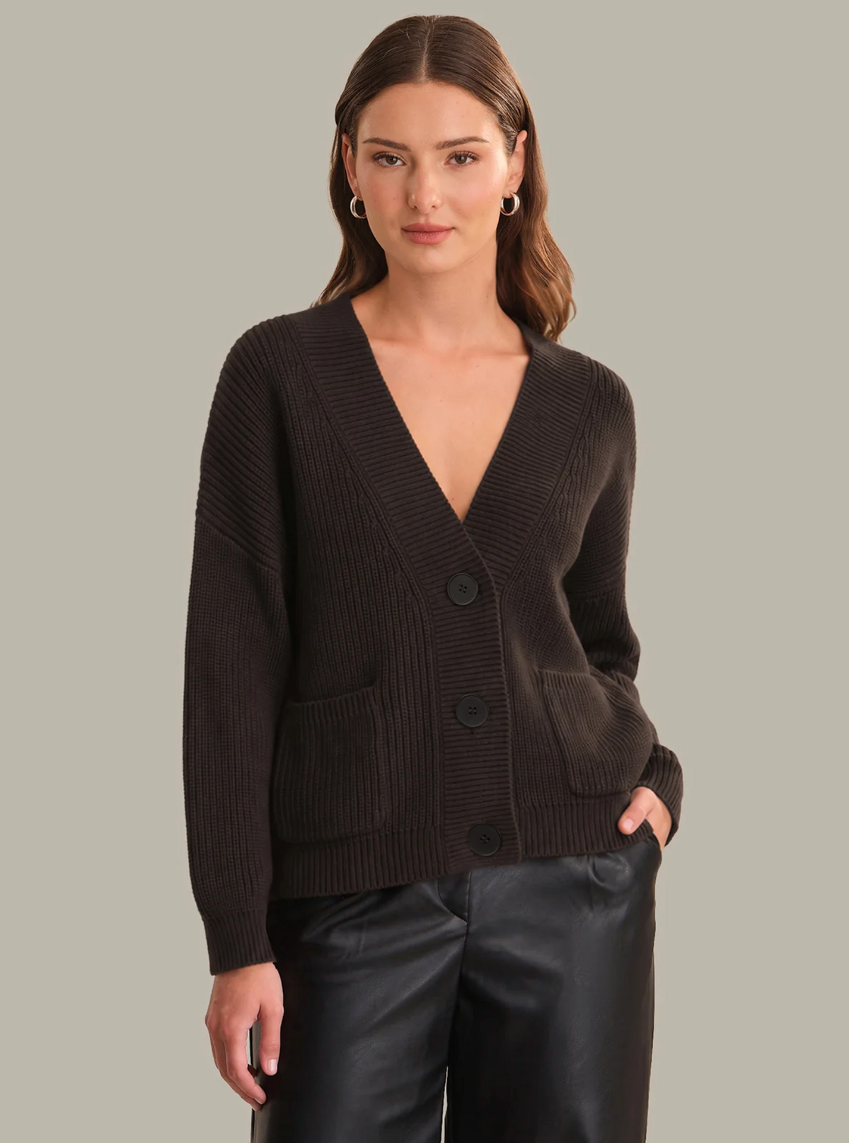 CELESTE RELAXED POCKET CARDIGAN
