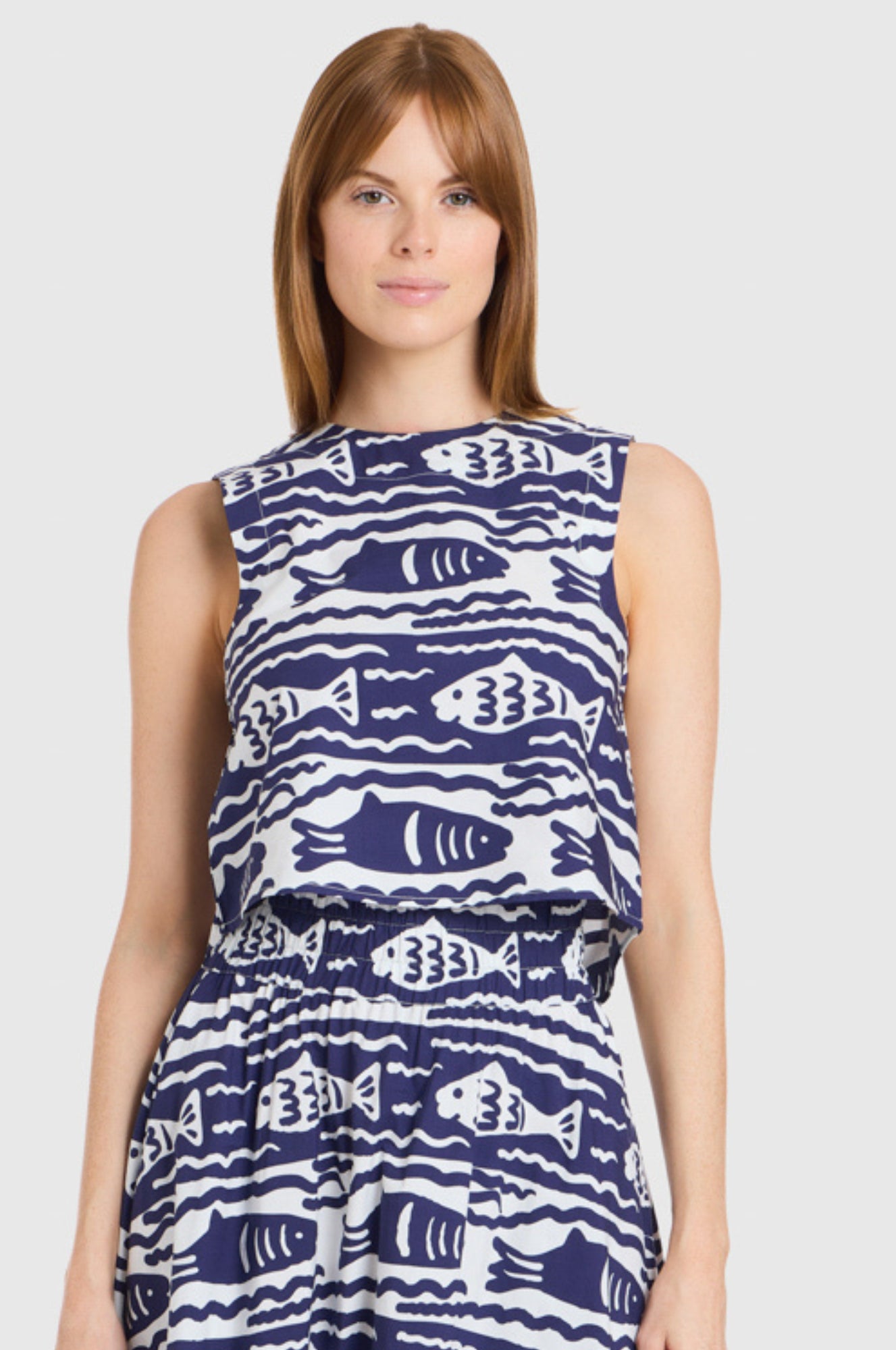 Crop Top, Fish Print