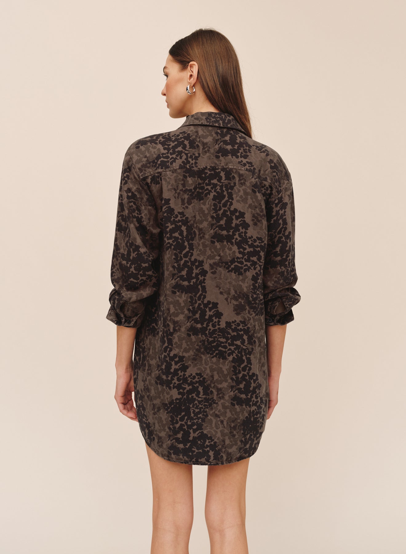 B60031-L90-302 - FLAP POCKET SHIRT DRESS