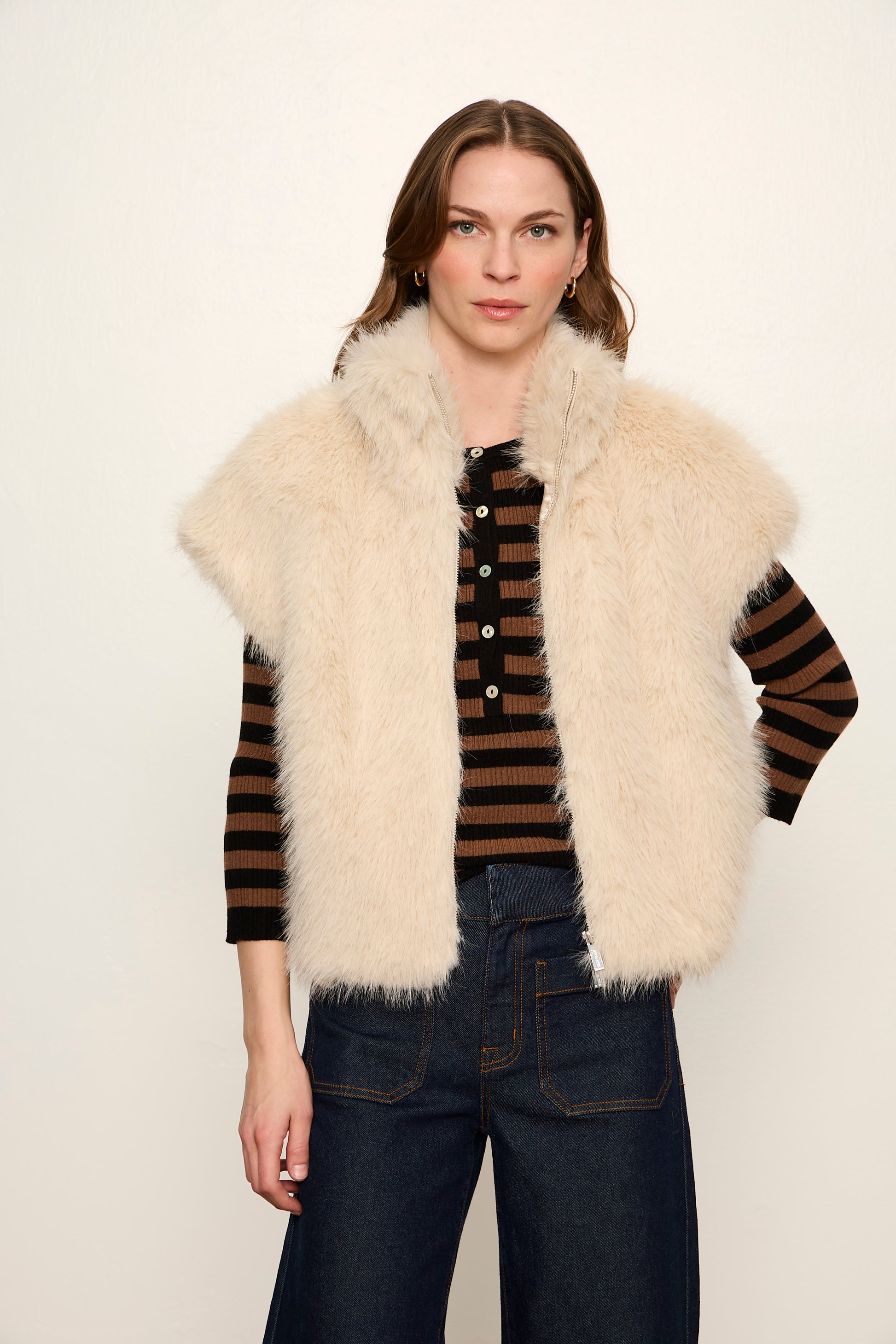 SILKY FUR VEST