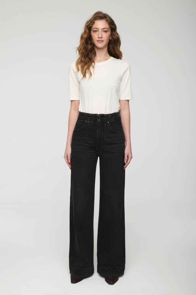 LANA DBL BUTTON HIGH RISE ULTRA WIDE LEG