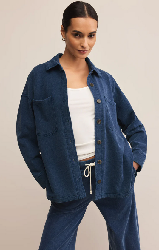 ALL DAY KNIT DENIM JACKET