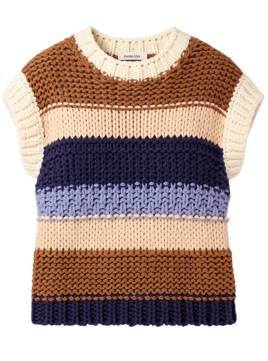 THE BOOKMARK STRIPE SWEATER VEST