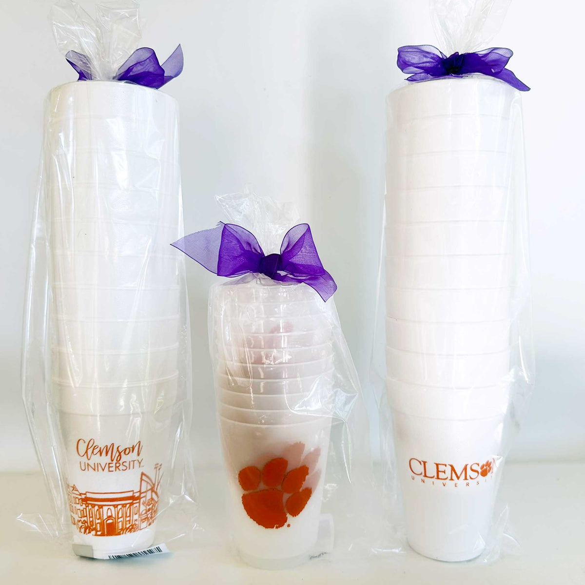 Shatterproof Cup 8 Pack {Clemson University Logos}