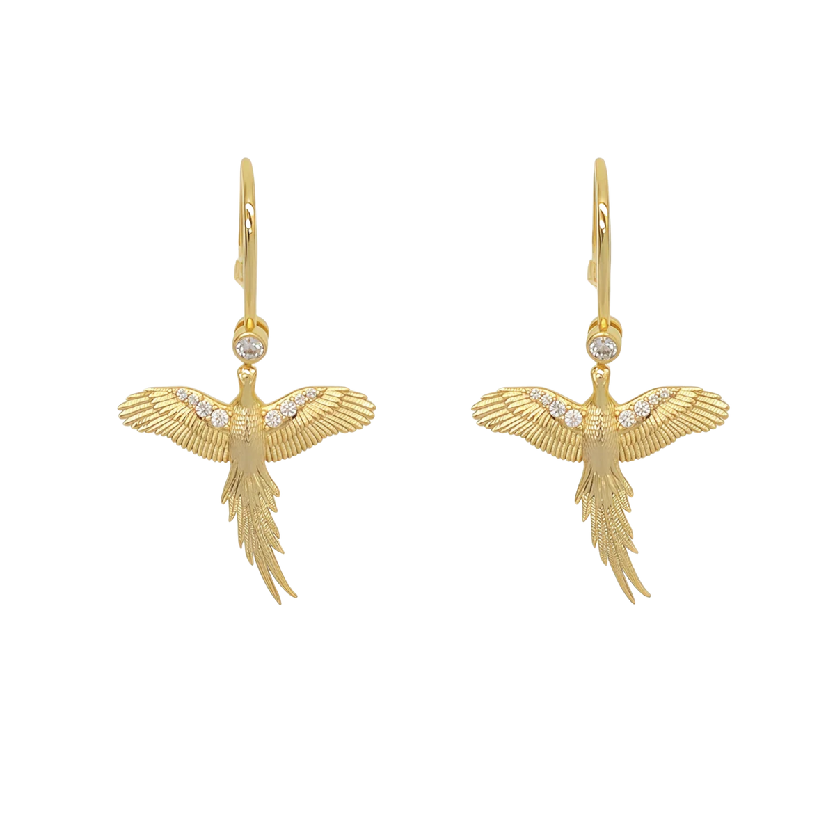 PHEASANT DROP EARRINGS