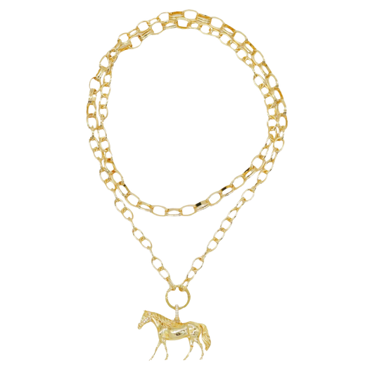 HORSE STATEMENT NECKLACE