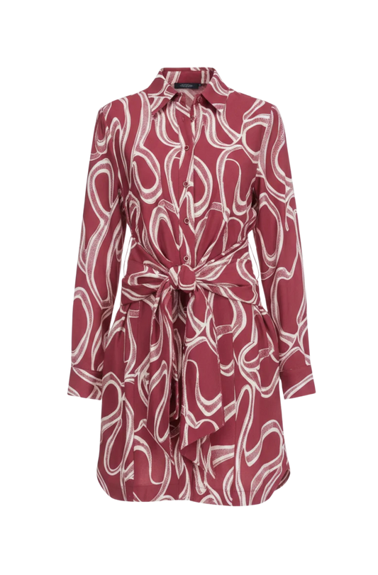 FRONT-TIE SHIRT DRESS