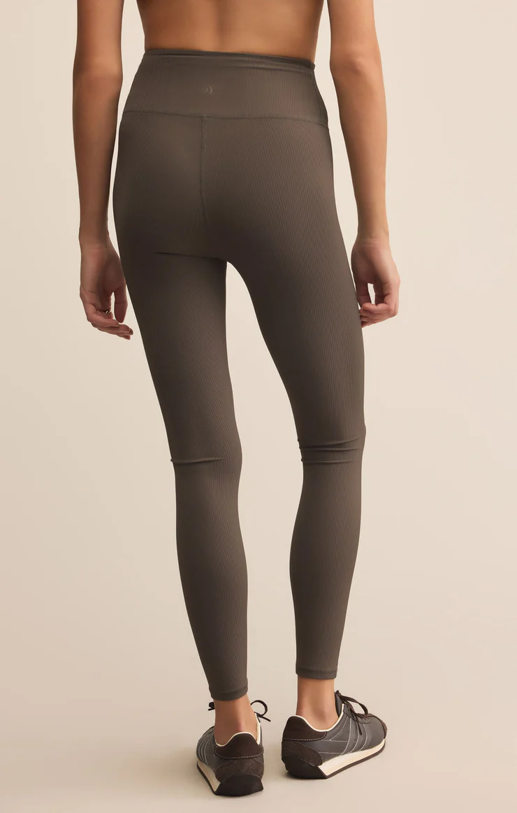 SPORTY RIBBED 7/8 LEGGING