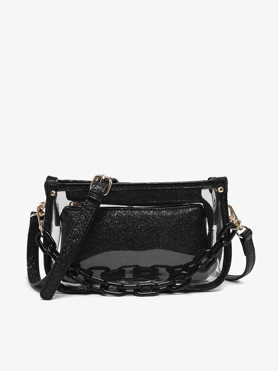 JESSICA STADIUM CLEAR CROSSBODY BAG