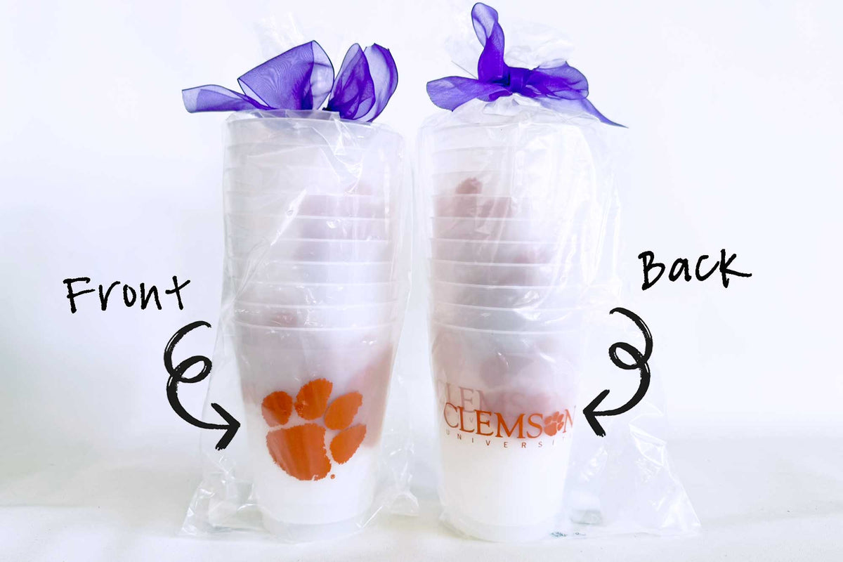 Shatterproof Cup 8 Pack {Clemson University Logos}