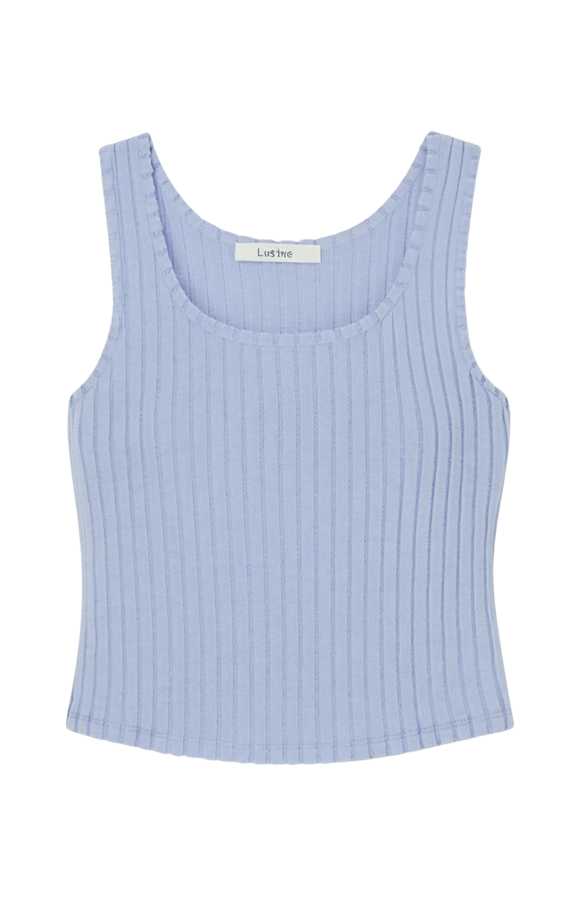 DOUBLE SCOOP SILKY RIB TANK