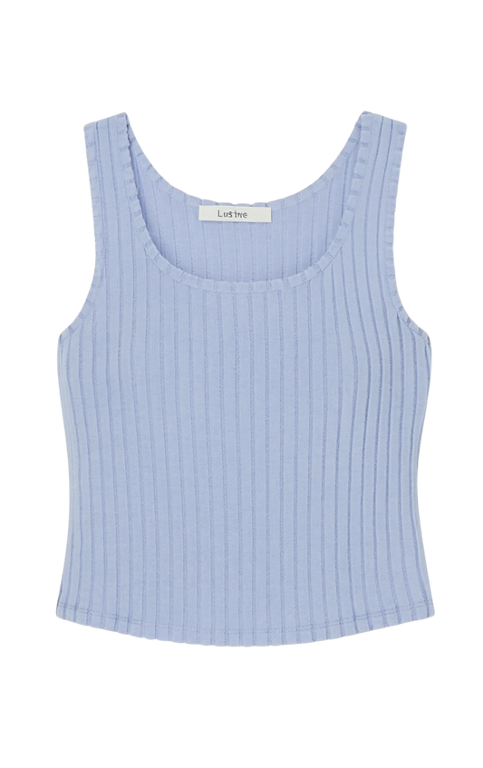 DOUBLE SCOOP SILKY RIB TANK