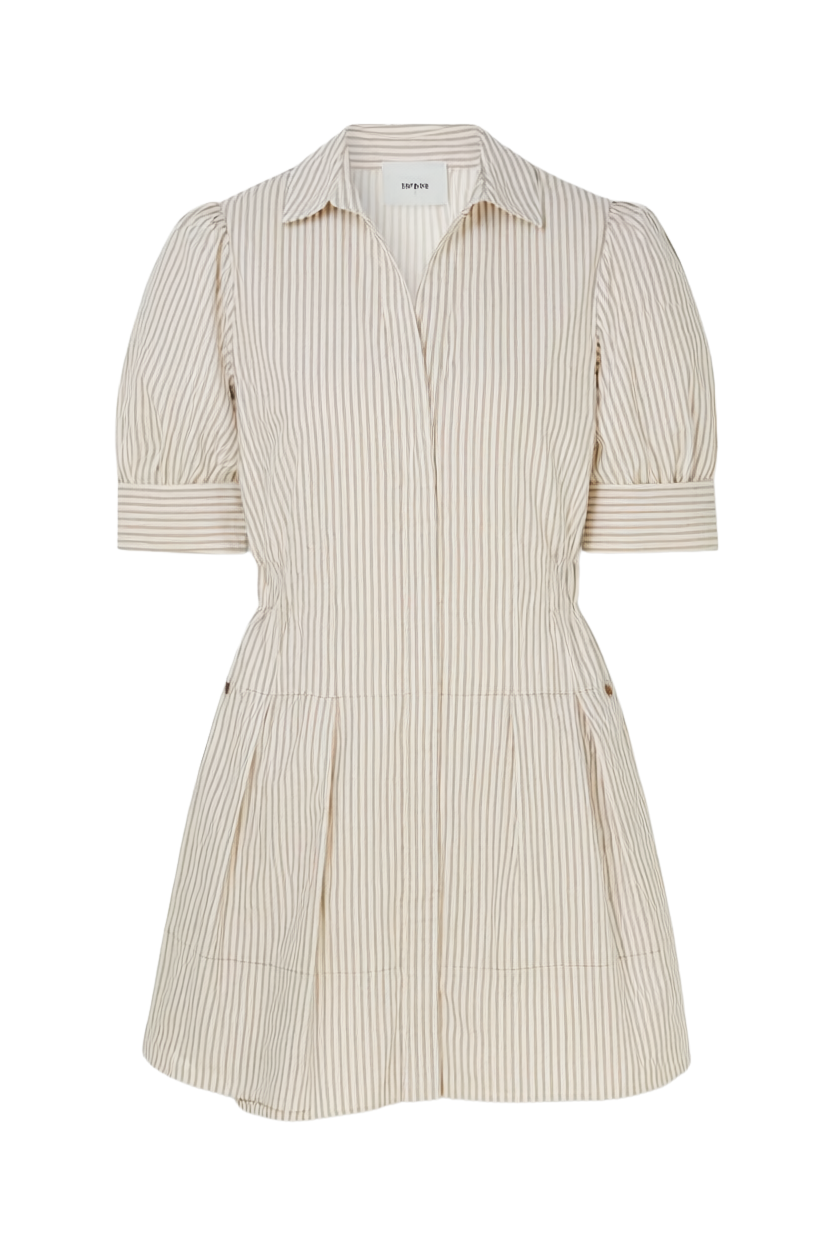 BRIDLE TICKING STRIPE MAISIE DRESS