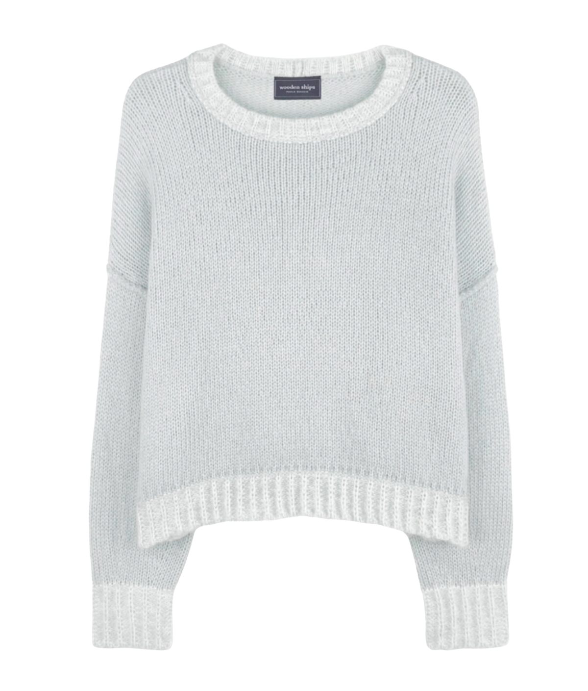 LARA MARL TRIMMED CHUNKY SWEATER