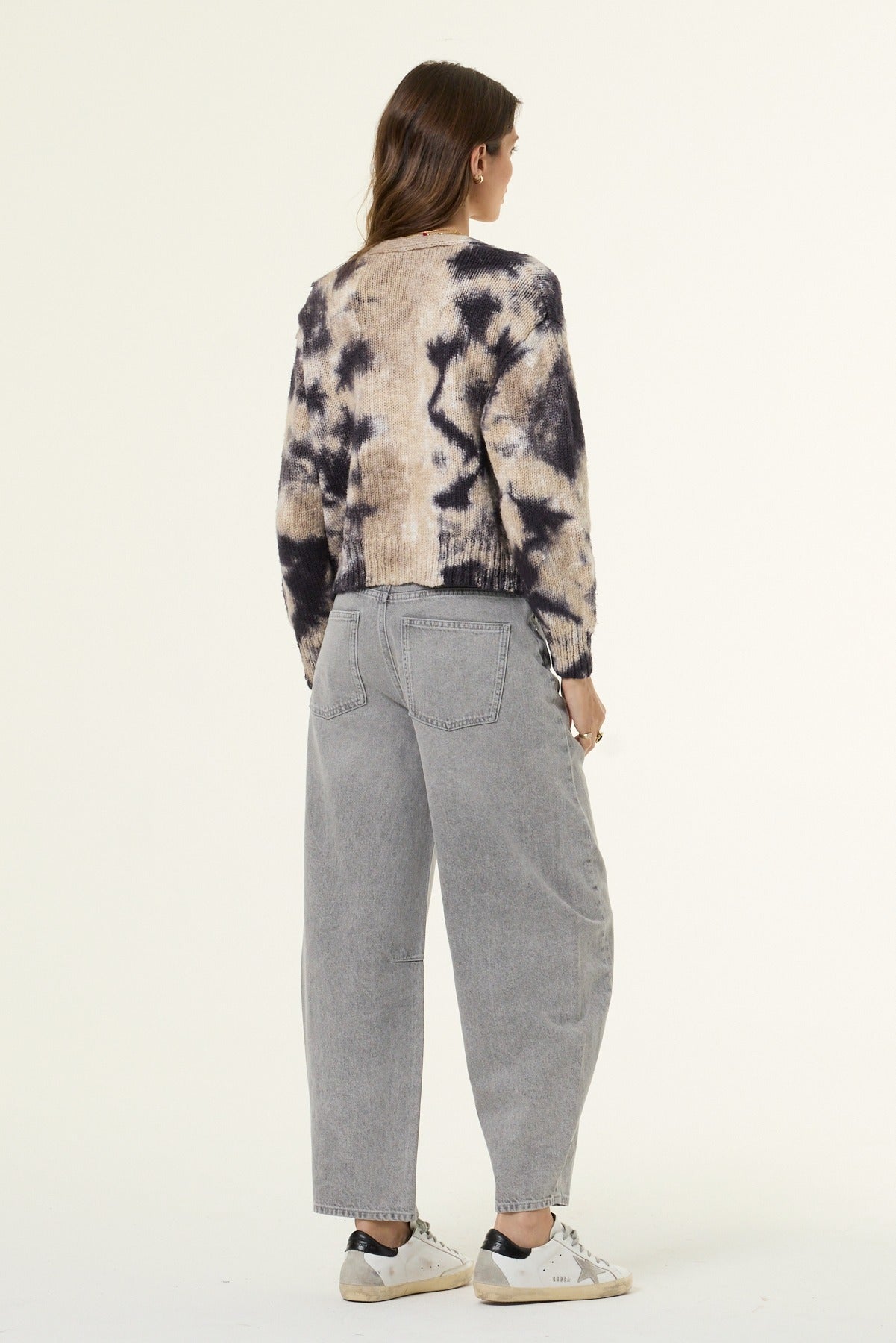 Clark Crop Cardigan // Midnight Galaxy Wash