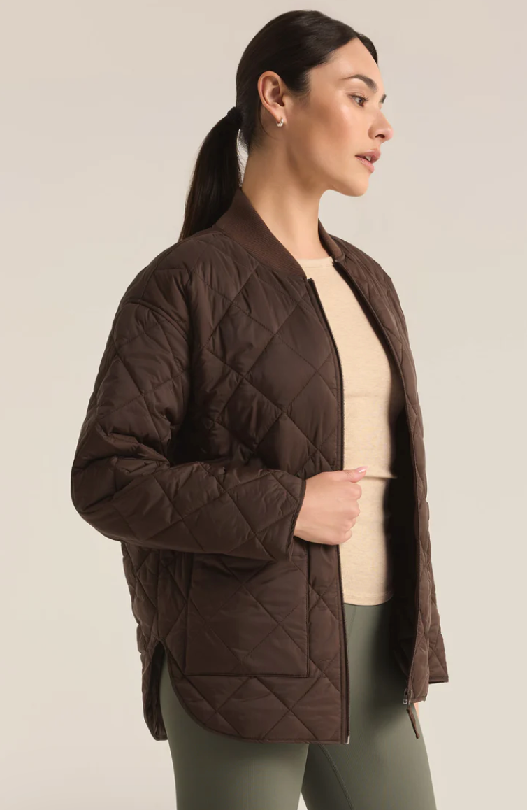 SUNRISE QUILTED BOMBER JACKET