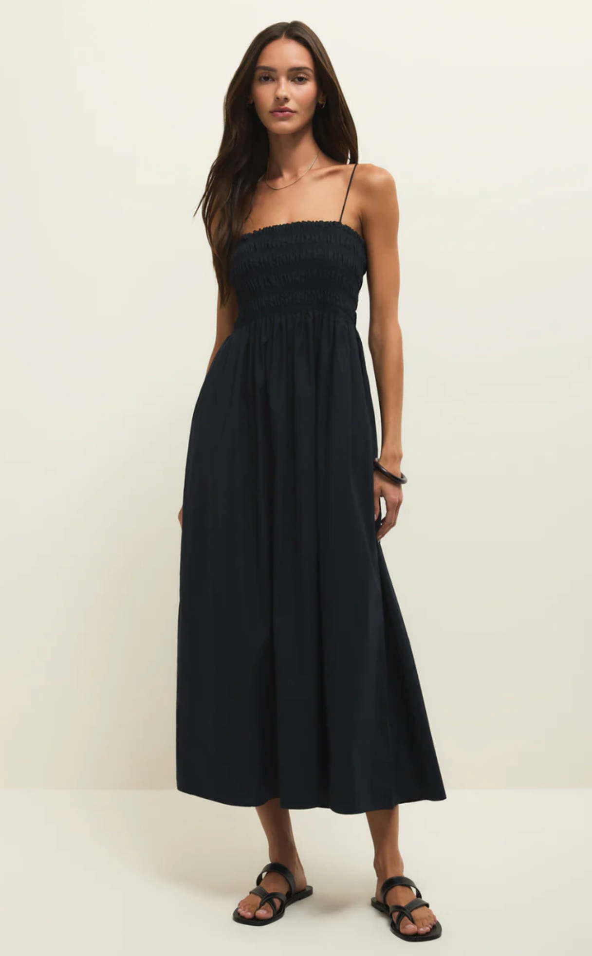 CORNELIA POPLIN MAXI DRESS