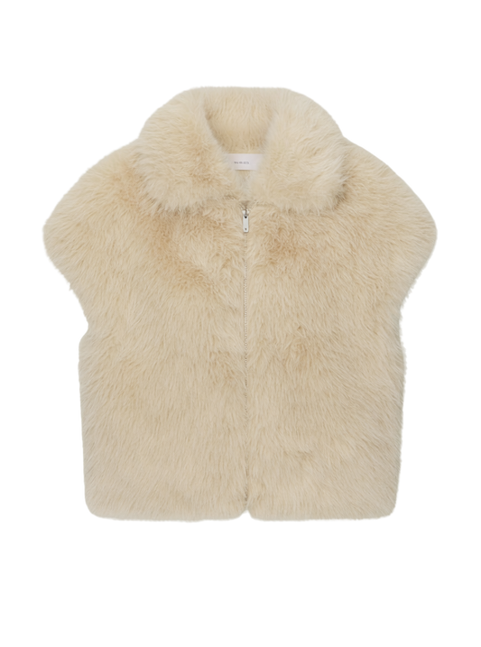 SILKY FUR VEST