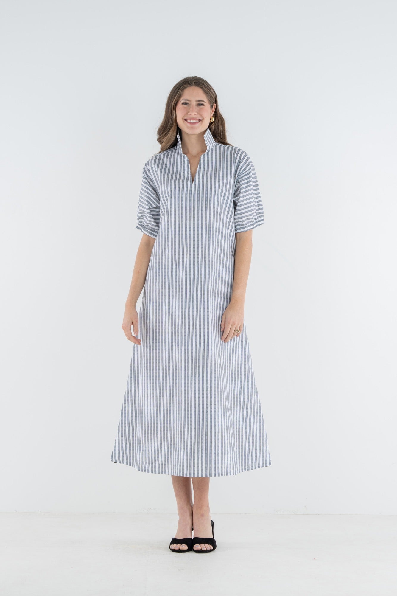 Poppy Maxi - Black Stripe
