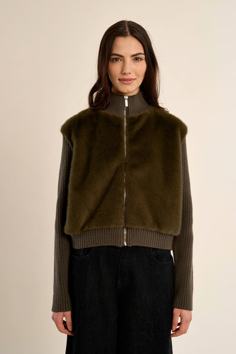 LADIES KNITTED JACKET