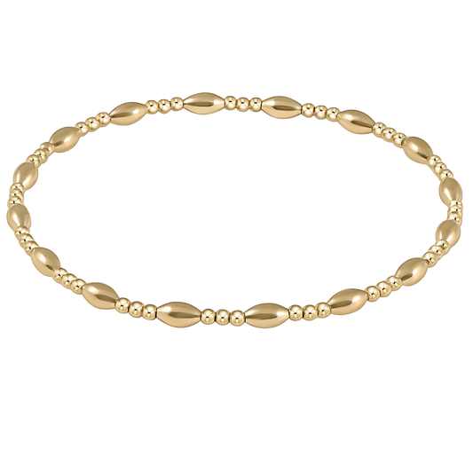HARMONY SINCERITY PATTERN GOLD BEAD BRACELET
