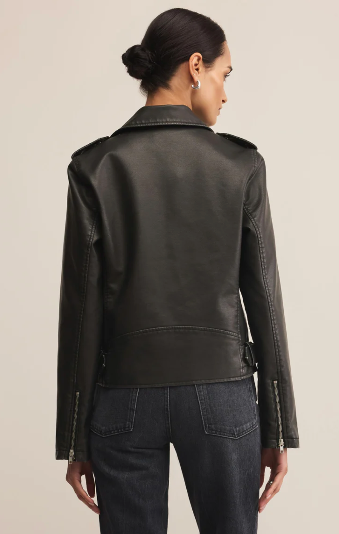 ALCHEMY MOTO FAUX LEATHER JACKET